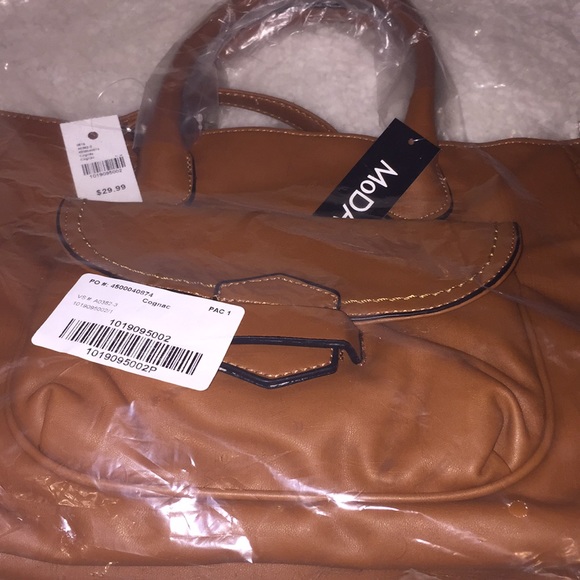 Camel Cognac MoDa New York Crossbody Bag Purse NWT - Picture 9 of 9